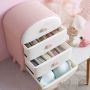 Cabinet with drawers for underwear - pink, 4 drawers