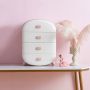 Cabinet with drawers for underwear - pink, 4 drawers