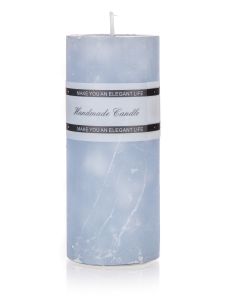 Candle 5x12cm light blue