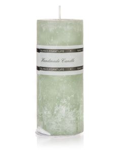 Candle 5x12cm light green