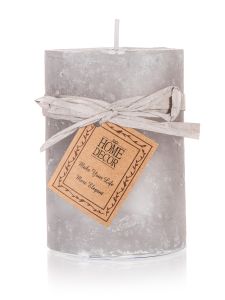 Candle 6,8x9,5cm Grey