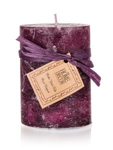 Candle 6,8x9,5cm Violet