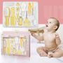 Care set for children and babies 10 elements - yellow and pink