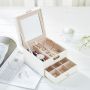 Casket, jewelery box - white