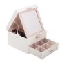 Casket, jewelery box - white