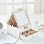 Casket, jewelery box - white
