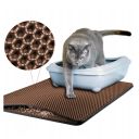 Cat mat for doormat litter box - brown