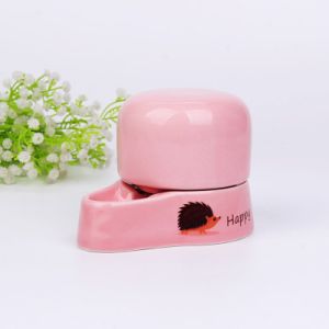 Ceramic drinking trough for animals 230ml - pink