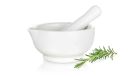 Ceramic mortar with pestle Bianca Collezione
