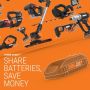 CHAINSAW 2X20V WITHOUT BATTERY AND CHARGER WORX WG385E