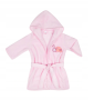 Children's bathrobe size 116/122 - pink