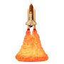 Children's bedside lamp in the shape of a rocket taking off - model 1
