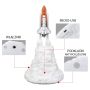 Children's bedside lamp in the shape of a rocket taking off - model 1