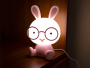 Children's night lamp Rabbit - pink