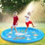 Children's pool with a fountain, garden mat - underwater world