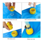 Children's pool with a fountain, garden mat - underwater world