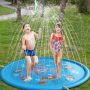 Children's pool with a fountain, garden mat - underwater world
