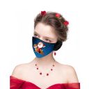 Christmas mask / face mask with ear muffs - Santa Claus