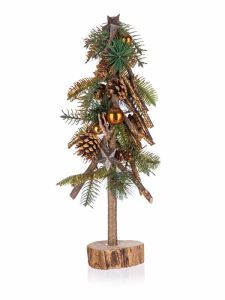 Christmas tree 40cm, green and red