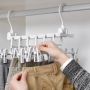 Clip hanger for pants, skirts, sets