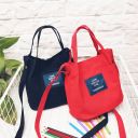 Cloth messenger bag - red