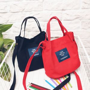 Cloth messenger bag - red