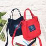 Cloth messenger bag - red