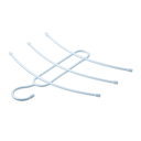 Clothes hanger three-level clothes hangers - blue 