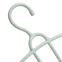 Clothes hanger three-level clothes hangers - green