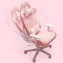 Computer / gaming chair - pink and white