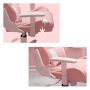 Computer / gaming chair - pink and white