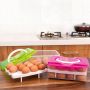 Container Egg box for fridge for 24 pcs - green