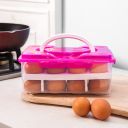 Container Egg box for fridge for 24 pcs - pink