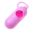 Container for bags with dog droppings - pink