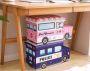 Container for toys with a pouffe - fire truck