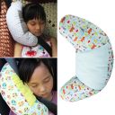 Contoured seat belt cushion - blue