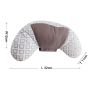 Contoured seat belt cushion - gray