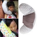 Contoured seat belt cushion - gray