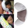 Contoured seat belt cushion - gray
