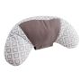 Contoured seat belt cushion - gray