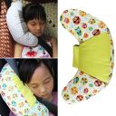 Contoured seat belt cushion - yellow