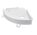 Corner bathroom shelf