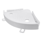 Corner bathroom shelf