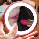 Cosmetic mirror with LED backlight