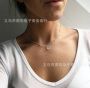 Crystal necklace - silver