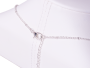 Crystal necklace - silver