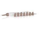 CULINARIA Decorator 8 decorating tips, brown