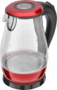 Czajnik Aurora AU3414 (2200W, LED, filtr, 1,7L), szkło, czerwień/czerń