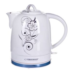 Czajnik elektryczny Esperanza Ceramic EKK008 (1350W 1.6l; kolor biały)