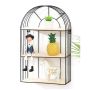 Decorative black shelf - height 45 cm